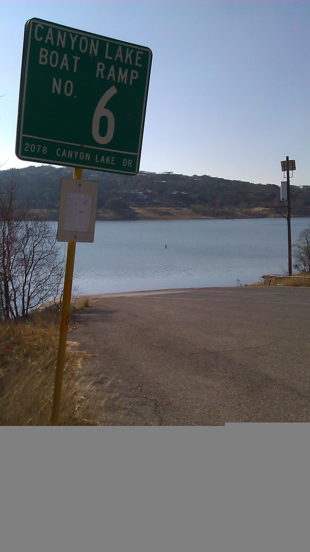 Overlook Park — overlook Park at Canyon Lake Dam with boat ramp and picnic areas, Texas