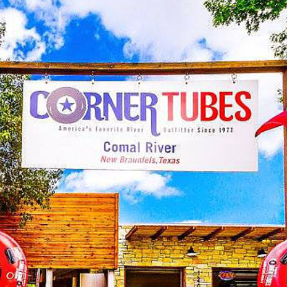 Corner Tubes outfitter logo, New Braunfels, Texas